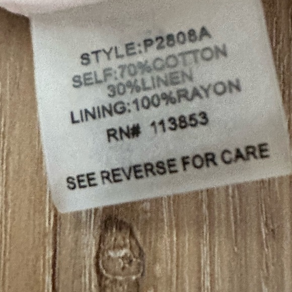 Sugarlips Linen Jumpsuit S NWT - Picture 7 of 7